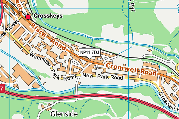 NP11 7DJ map - OS VectorMap District (Ordnance Survey) NP11 7DJ map - OS VectorMap District (Ordnance Survey)