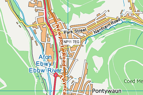 NP11 7EG map - OS VectorMap District (Ordnance Survey) NP11 7EG map - OS VectorMap District (Ordnance Survey)