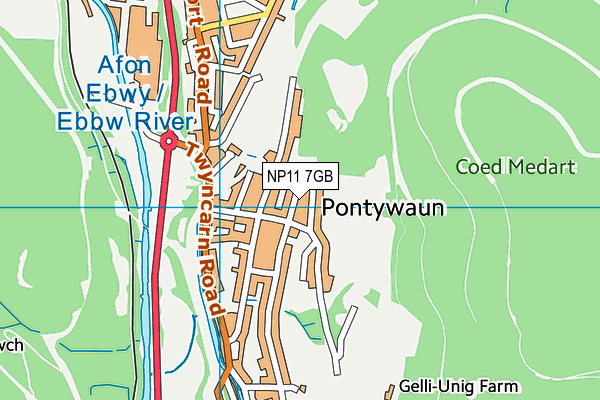 NP11 7GB map - OS VectorMap District (Ordnance Survey) NP11 7GB map - OS VectorMap District (Ordnance Survey)