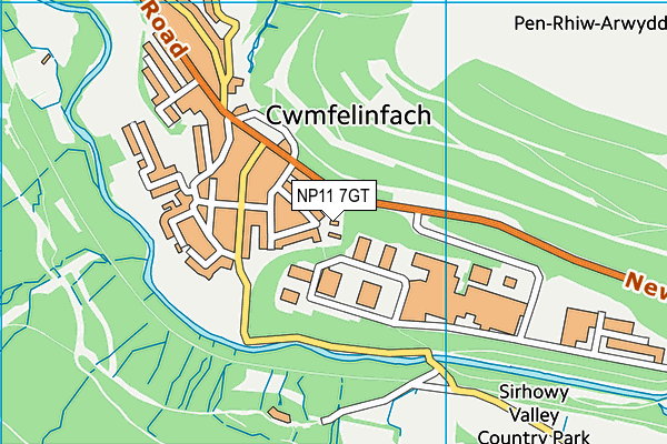 NP11 7GT map - OS VectorMap District (Ordnance Survey) NP11 7GT map - OS VectorMap District (Ordnance Survey)