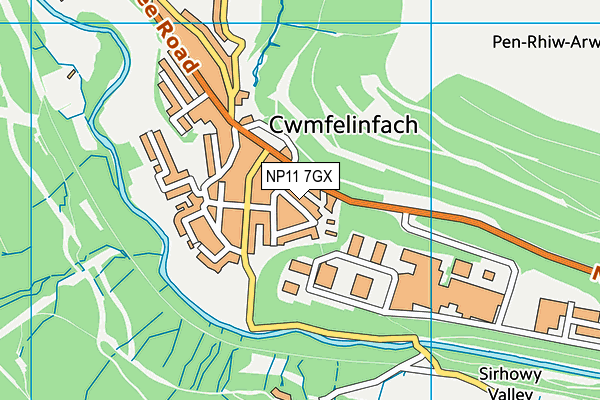 NP11 7GX map - OS VectorMap District (Ordnance Survey) NP11 7GX map - OS VectorMap District (Ordnance Survey)
