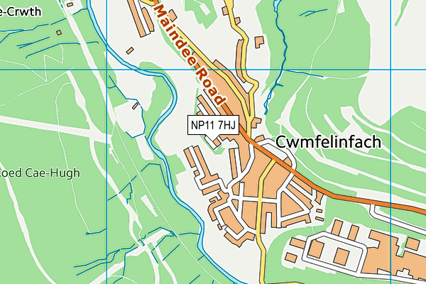 NP11 7HJ map - OS VectorMap District (Ordnance Survey) NP11 7HJ map - OS VectorMap District (Ordnance Survey)
