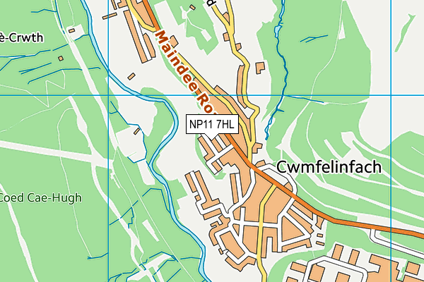NP11 7HL map - OS VectorMap District (Ordnance Survey) NP11 7HL map - OS VectorMap District (Ordnance Survey)