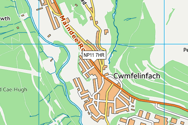 NP11 7HR map - OS VectorMap District (Ordnance Survey) NP11 7HR map - OS VectorMap District (Ordnance Survey)