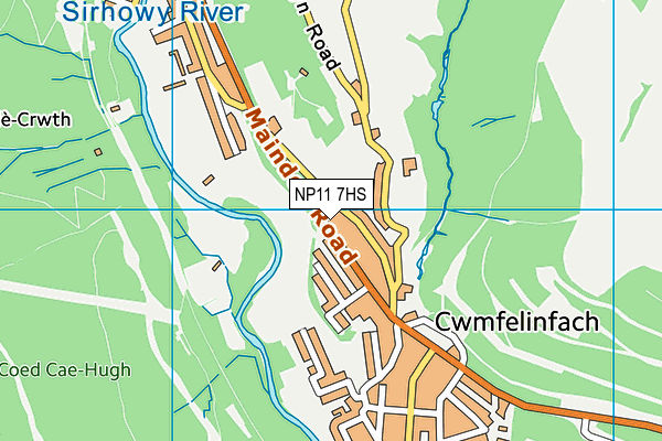 NP11 7HS map - OS VectorMap District (Ordnance Survey) NP11 7HS map - OS VectorMap District (Ordnance Survey)