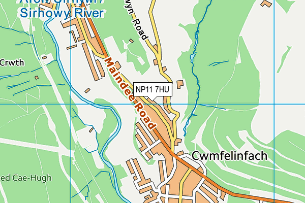 NP11 7HU map - OS VectorMap District (Ordnance Survey) NP11 7HU map - OS VectorMap District (Ordnance Survey)