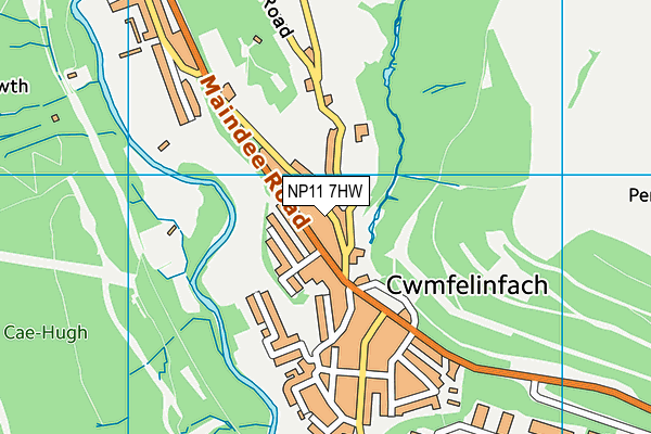 NP11 7HW map - OS VectorMap District (Ordnance Survey) NP11 7HW map - OS VectorMap District (Ordnance Survey)