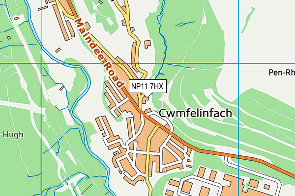 NP11 7HX map - OS VectorMap District (Ordnance Survey) NP11 7HX map - OS VectorMap District (Ordnance Survey)