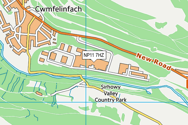 NP11 7HZ map - OS VectorMap District (Ordnance Survey) NP11 7HZ map - OS VectorMap District (Ordnance Survey)