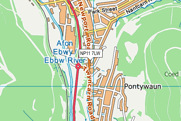 NP11 7LW map - OS VectorMap District (Ordnance Survey) NP11 7LW map - OS VectorMap District (Ordnance Survey)