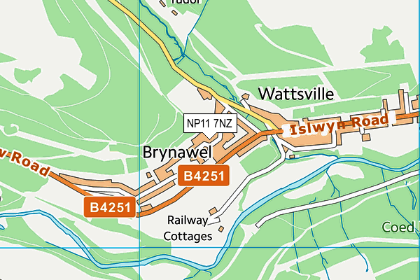 NP11 7NZ map - OS VectorMap District (Ordnance Survey) NP11 7NZ map - OS VectorMap District (Ordnance Survey)
