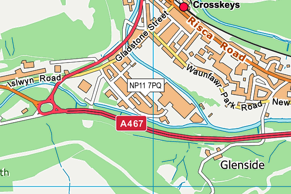 NP11 7PQ map - OS VectorMap District (Ordnance Survey) NP11 7PQ map - OS VectorMap District (Ordnance Survey)