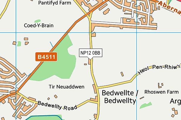 NP12 0BB map - OS VectorMap District (Ordnance Survey) NP12 0BB map - OS VectorMap District (Ordnance Survey)