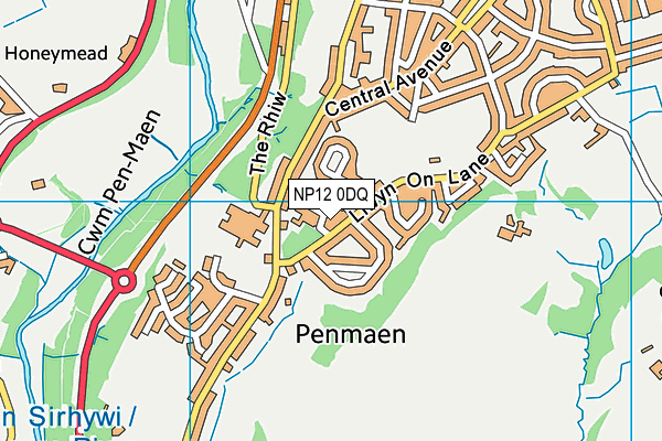 NP12 0DQ map - OS VectorMap District (Ordnance Survey) NP12 0DQ map - OS VectorMap District (Ordnance Survey)