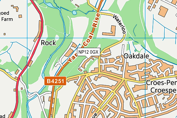 NP12 0GX map - OS VectorMap District (Ordnance Survey) NP12 0GX map - OS VectorMap District (Ordnance Survey)