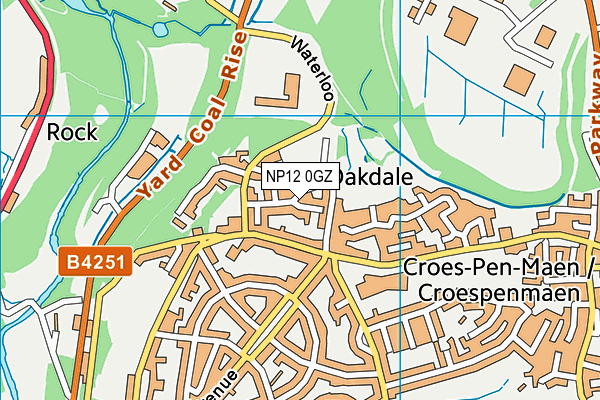 NP12 0GZ map - OS VectorMap District (Ordnance Survey) NP12 0GZ map - OS VectorMap District (Ordnance Survey)