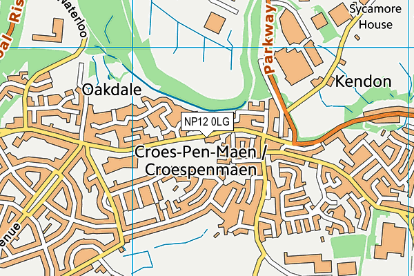 NP12 0LG map - OS VectorMap District (Ordnance Survey) NP12 0LG map - OS VectorMap District (Ordnance Survey)