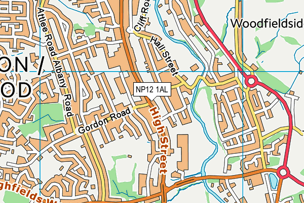 NP12 1AL map - OS VectorMap District (Ordnance Survey) NP12 1AL map - OS VectorMap District (Ordnance Survey)