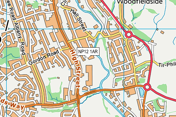 NP12 1AR map - OS VectorMap District (Ordnance Survey) NP12 1AR map - OS VectorMap District (Ordnance Survey)