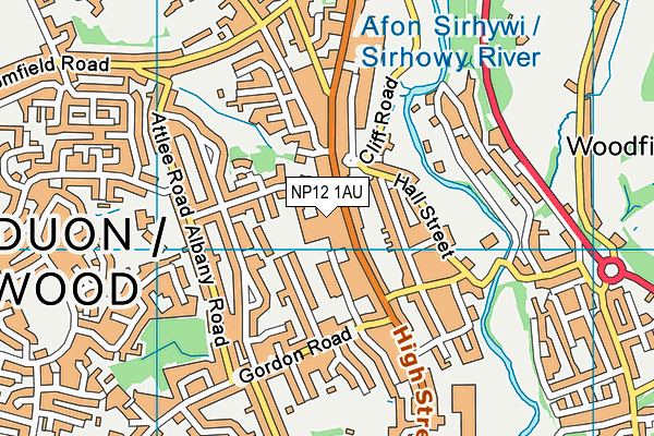 NP12 1AU map - OS VectorMap District (Ordnance Survey) NP12 1AU map - OS VectorMap District (Ordnance Survey)