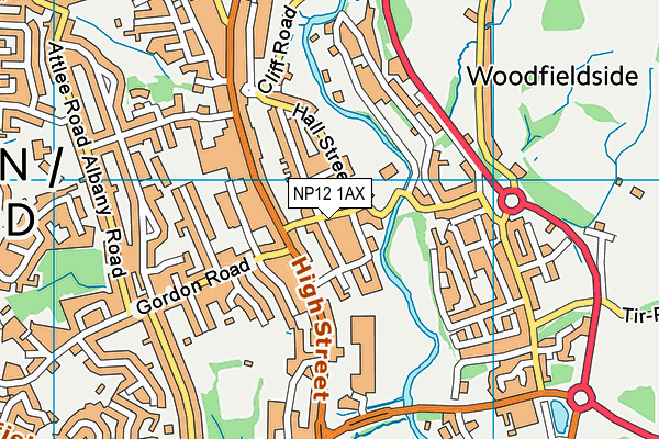 NP12 1AX map - OS VectorMap District (Ordnance Survey) NP12 1AX map - OS VectorMap District (Ordnance Survey)