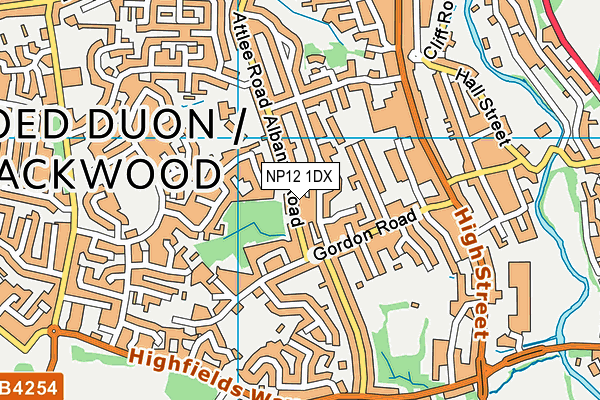 NP12 1DX map - OS VectorMap District (Ordnance Survey) NP12 1DX map - OS VectorMap District (Ordnance Survey)