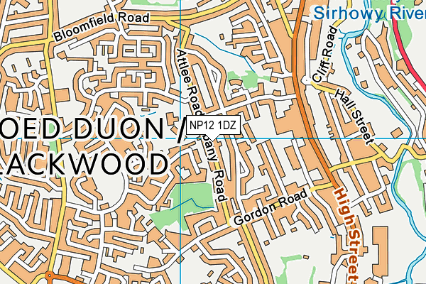 NP12 1DZ map - OS VectorMap District (Ordnance Survey) NP12 1DZ map - OS VectorMap District (Ordnance Survey)