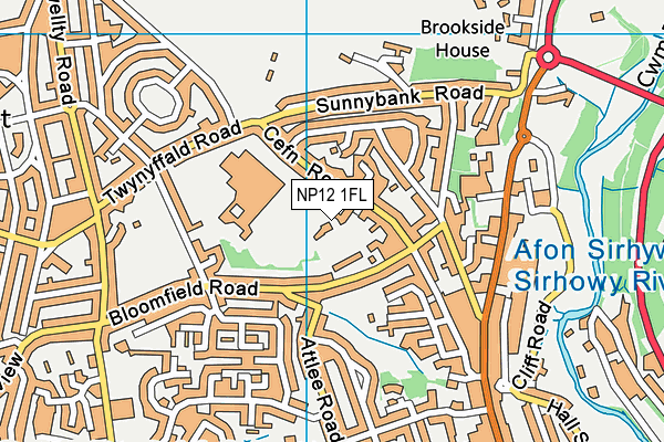 NP12 1FL map - OS VectorMap District (Ordnance Survey) NP12 1FL map - OS VectorMap District (Ordnance Survey)