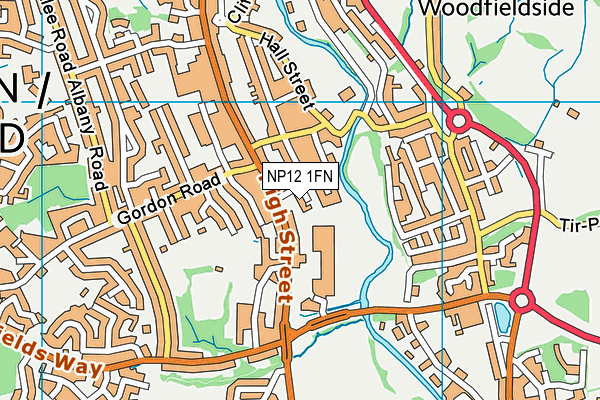 NP12 1FN map - OS VectorMap District (Ordnance Survey) NP12 1FN map - OS VectorMap District (Ordnance Survey)