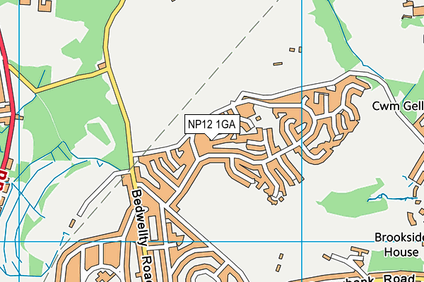 NP12 1GA map - OS VectorMap District (Ordnance Survey) NP12 1GA map - OS VectorMap District (Ordnance Survey)