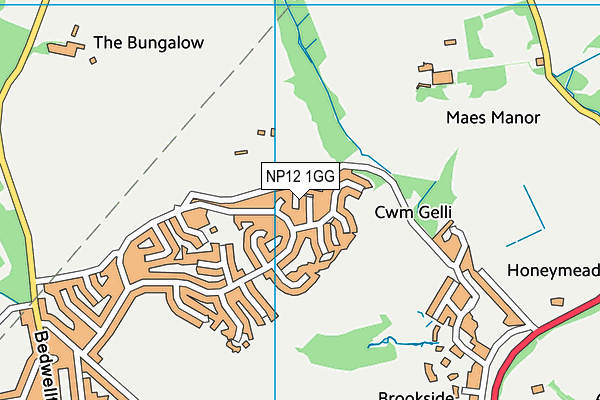 NP12 1GG map - OS VectorMap District (Ordnance Survey) NP12 1GG map - OS VectorMap District (Ordnance Survey)