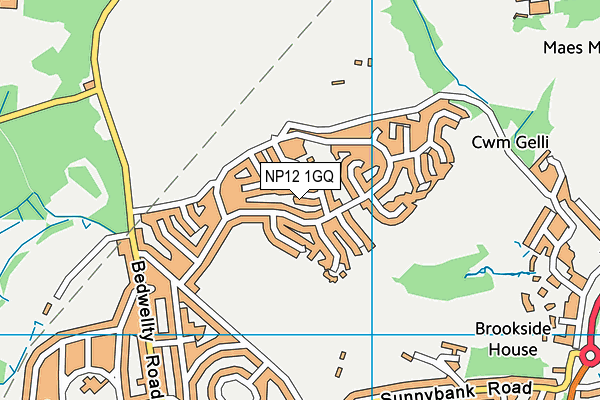 NP12 1GQ map - OS VectorMap District (Ordnance Survey) NP12 1GQ map - OS VectorMap District (Ordnance Survey)