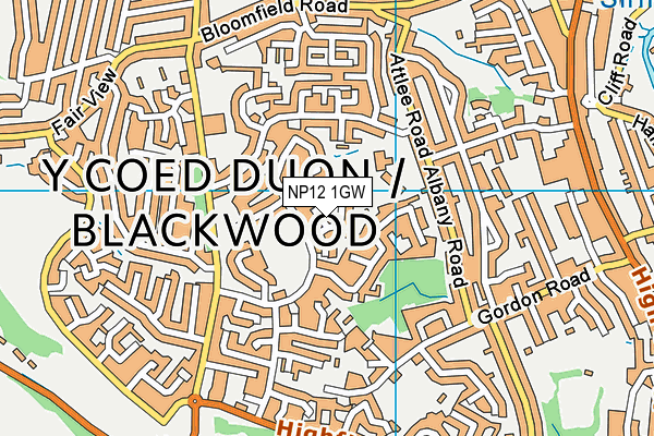 NP12 1GW map - OS VectorMap District (Ordnance Survey) NP12 1GW map - OS VectorMap District (Ordnance Survey)