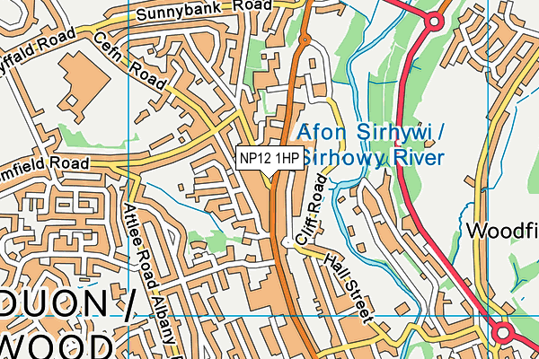 NP12 1HP map - OS VectorMap District (Ordnance Survey) NP12 1HP map - OS VectorMap District (Ordnance Survey)