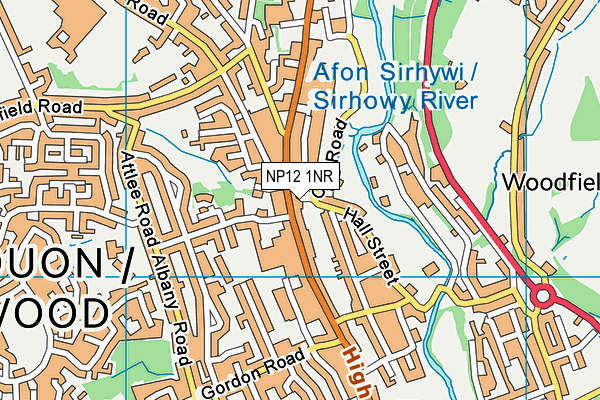 NP12 1NR map - OS VectorMap District (Ordnance Survey)