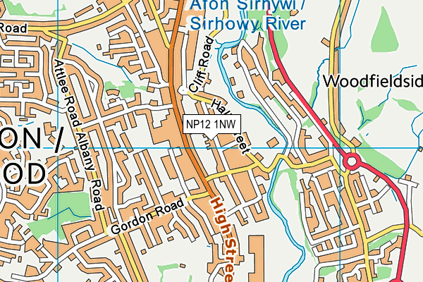 NP12 1NW map - OS VectorMap District (Ordnance Survey) NP12 1NW map - OS VectorMap District (Ordnance Survey)