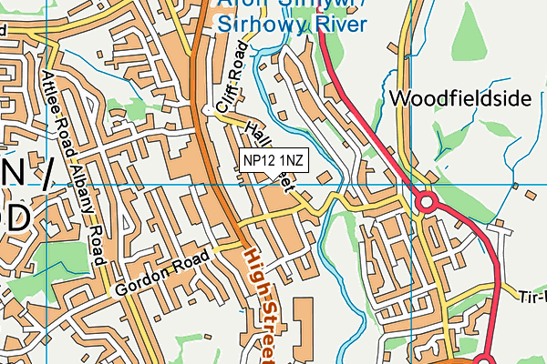 NP12 1NZ map - OS VectorMap District (Ordnance Survey) NP12 1NZ map - OS VectorMap District (Ordnance Survey)