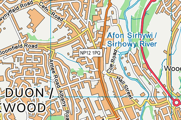 NP12 1PQ map - OS VectorMap District (Ordnance Survey) NP12 1PQ map - OS VectorMap District (Ordnance Survey)