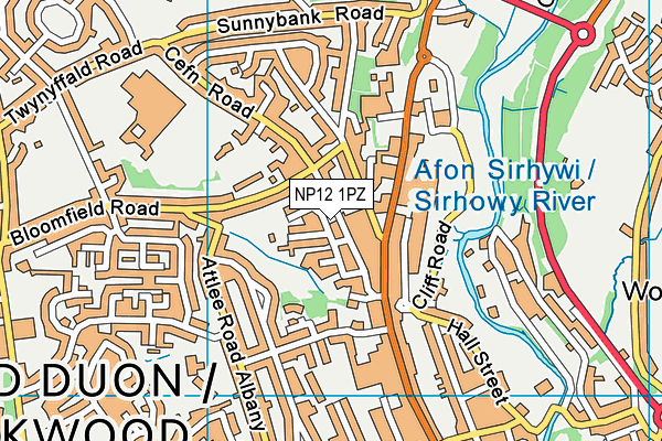 NP12 1PZ map - OS VectorMap District (Ordnance Survey) NP12 1PZ map - OS VectorMap District (Ordnance Survey)