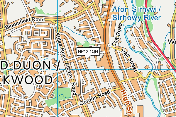 NP12 1QH map - OS VectorMap District (Ordnance Survey) NP12 1QH map - OS VectorMap District (Ordnance Survey)