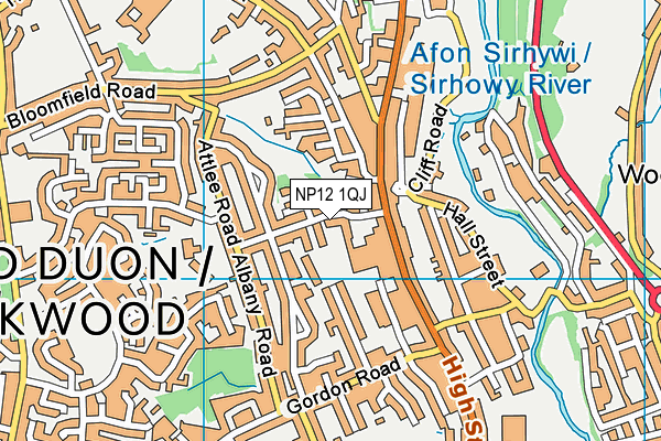 NP12 1QJ map - OS VectorMap District (Ordnance Survey) NP12 1QJ map - OS VectorMap District (Ordnance Survey)