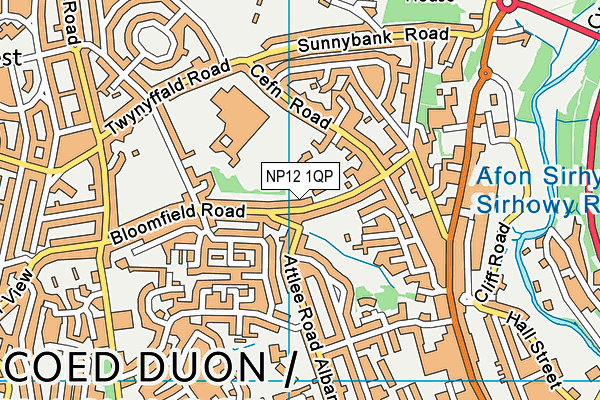 NP12 1QP map - OS VectorMap District (Ordnance Survey) NP12 1QP map - OS VectorMap District (Ordnance Survey)