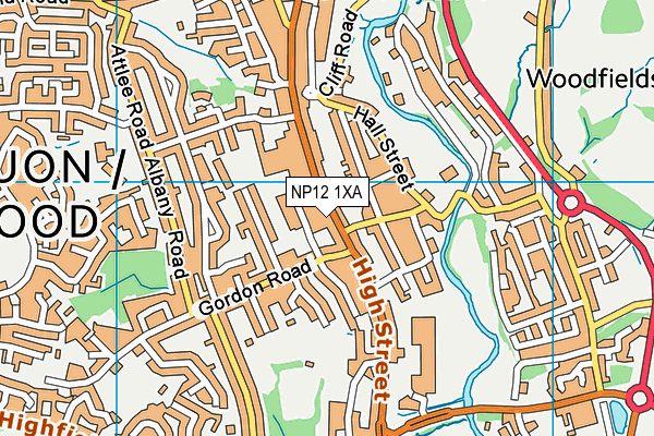 NP12 1XA map - OS VectorMap District (Ordnance Survey) NP12 1XA map - OS VectorMap District (Ordnance Survey)