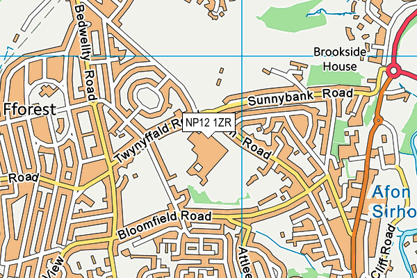 NP12 1ZR map - OS VectorMap District (Ordnance Survey) NP12 1ZR map - OS VectorMap District (Ordnance Survey)