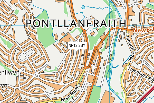 NP12 2BY map - OS VectorMap District (Ordnance Survey) NP12 2BY map - OS VectorMap District (Ordnance Survey)