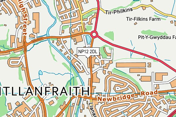 NP12 2DL map - OS VectorMap District (Ordnance Survey) NP12 2DL map - OS VectorMap District (Ordnance Survey)
