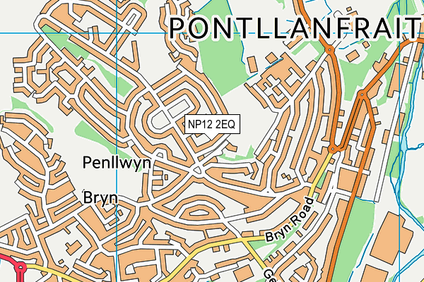 NP12 2EQ map - OS VectorMap District (Ordnance Survey) NP12 2EQ map - OS VectorMap District (Ordnance Survey)