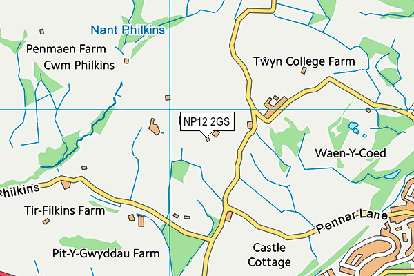 NP12 2GS map - OS VectorMap District (Ordnance Survey) NP12 2GS map - OS VectorMap District (Ordnance Survey)
