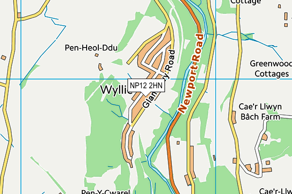 NP12 2HN map - OS VectorMap District (Ordnance Survey) NP12 2HN map - OS VectorMap District (Ordnance Survey)