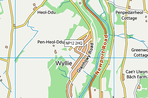 NP12 2HQ map - OS VectorMap District (Ordnance Survey) NP12 2HQ map - OS VectorMap District (Ordnance Survey)